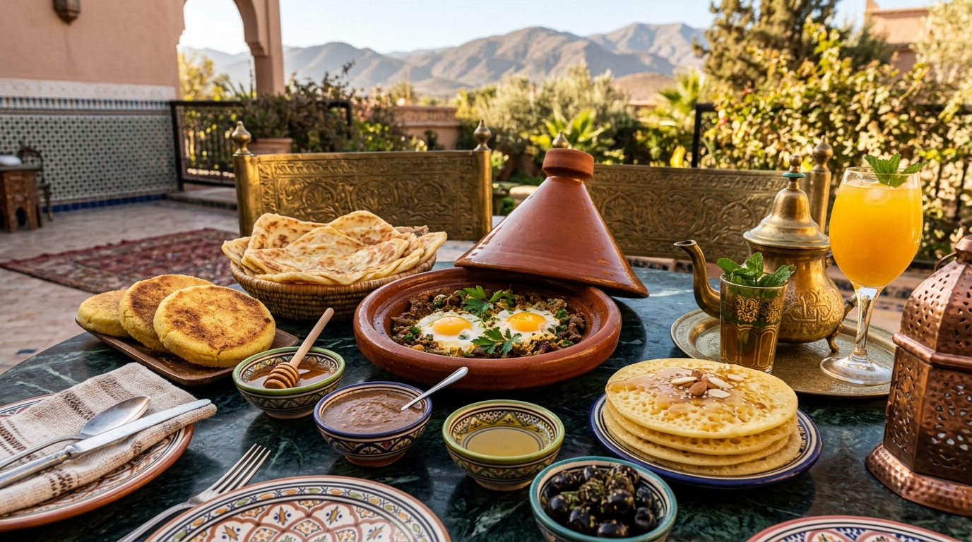 Petit-déjeuner royal marocain