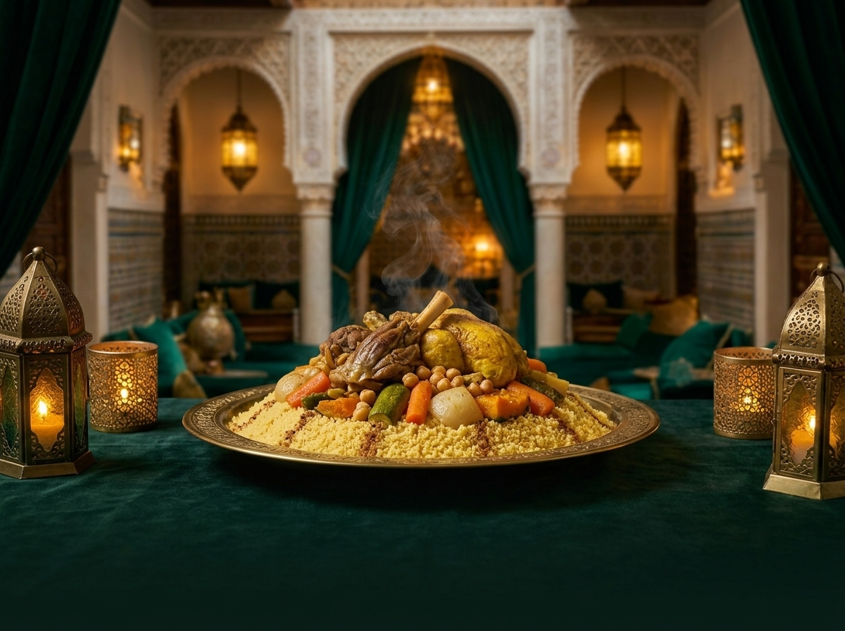 Couscous royal aux sept légumes